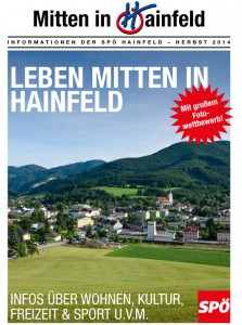 Mitten in Hainfeld - Herbst 2014 PDF Datei 