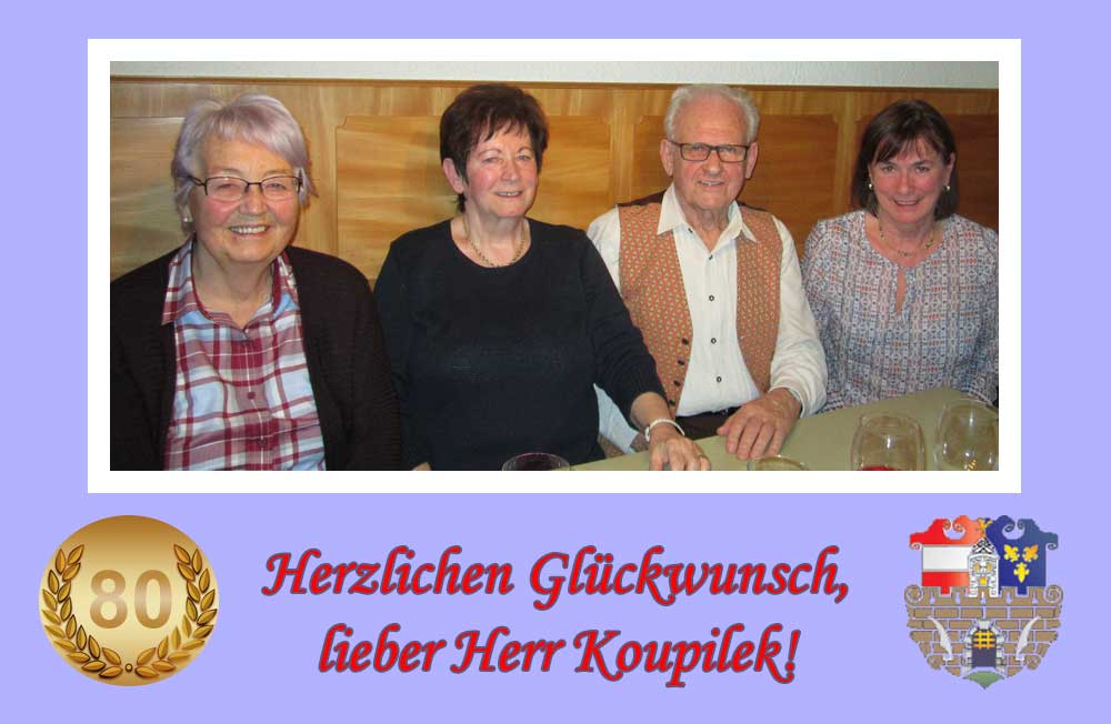 (v.l.)  Anna Maria Koupilek, GR Monika Kahlfuß, Wilhelm Koupilek, GR Helga Eckel 
