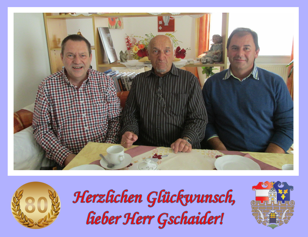 (v.l.) GR Richard Zeller, Max Gschaider, StR. Alois Buder