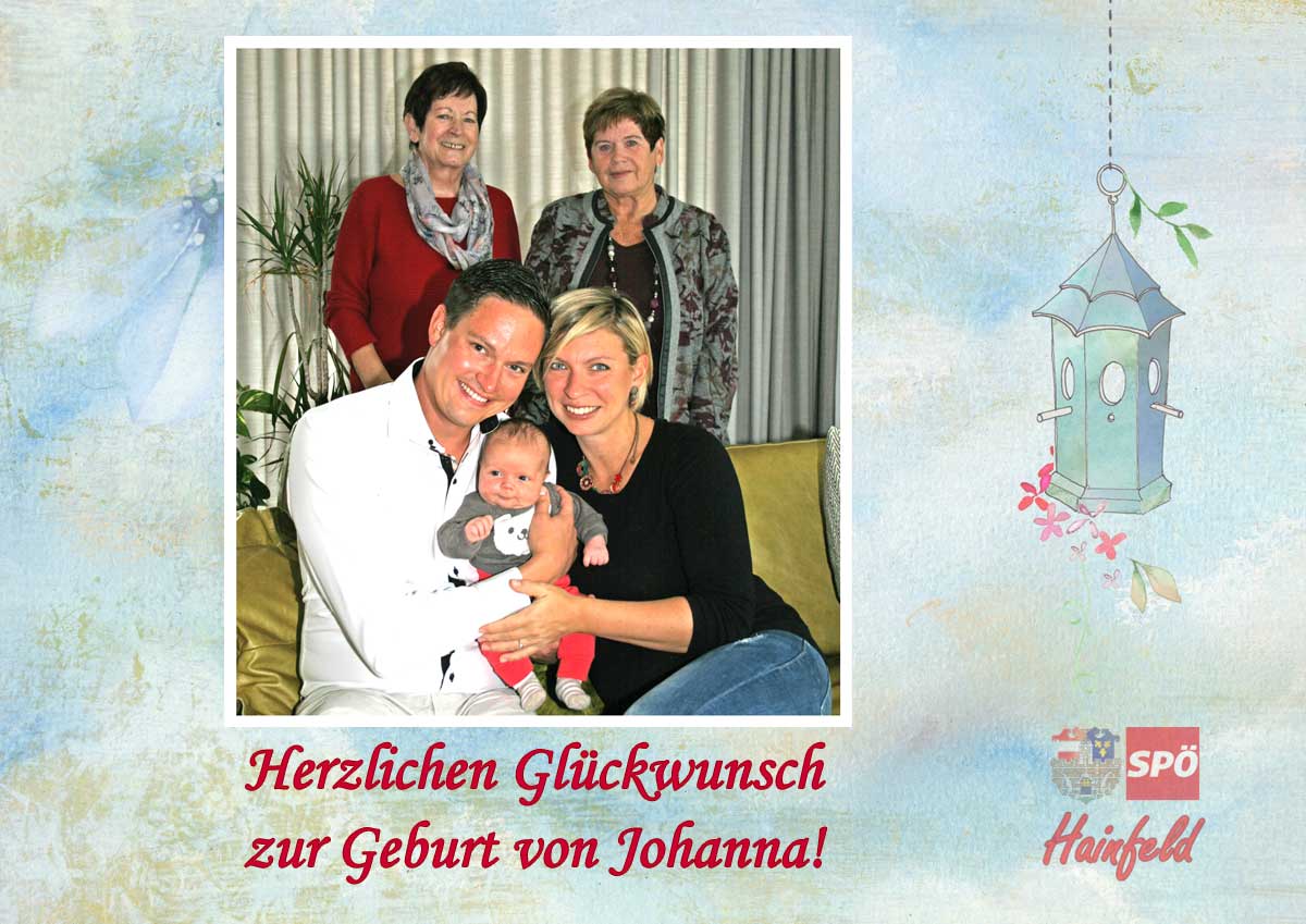 (v.l.) Johannes und Johanna Zöchling, Karin Putzlager dahinter GR Monika Kahlfuß, GR Monika Leitner